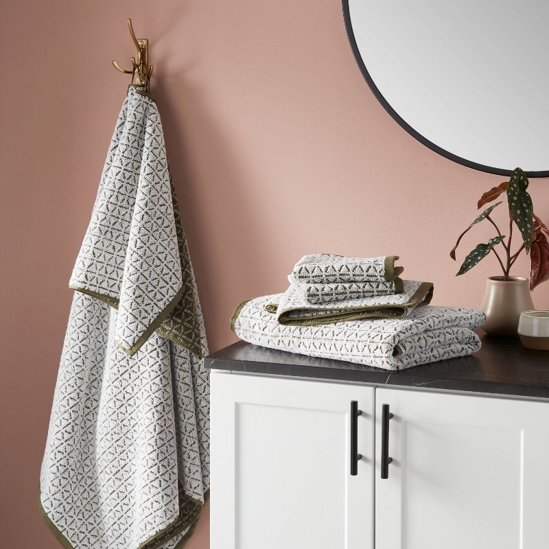 6pc Boho Bath Towels and Washcloths Set - Threshold™, 3 of 14