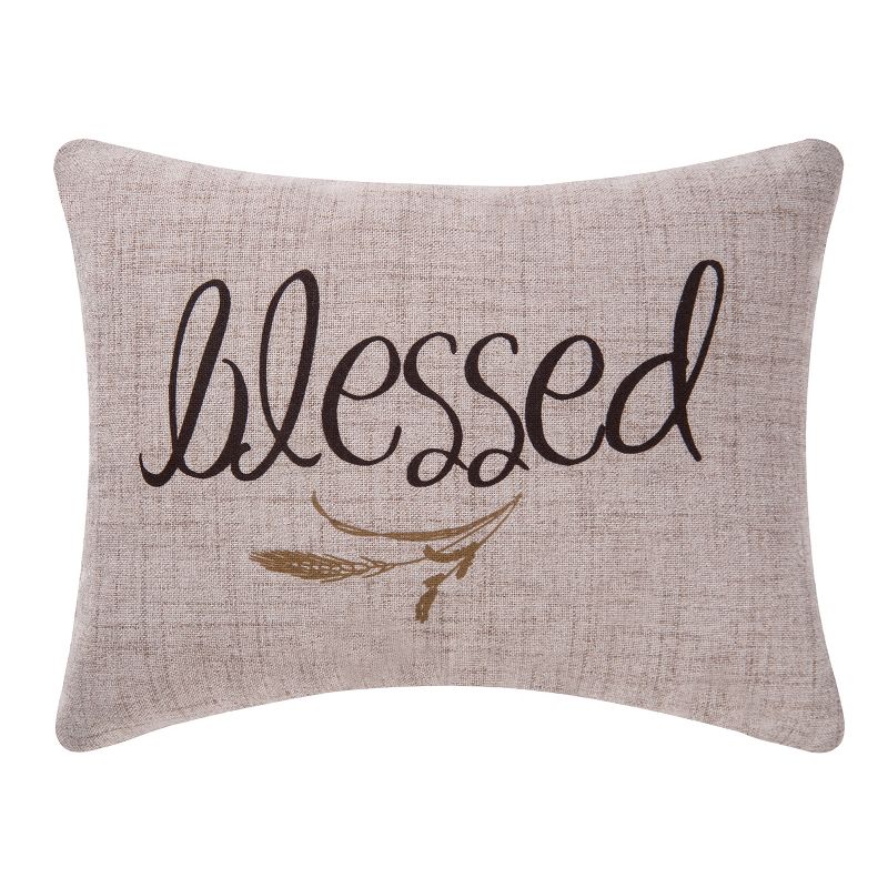 C&F Home 12" x 15" Blessed Printed Fall Throw Pillow, 1 of 5