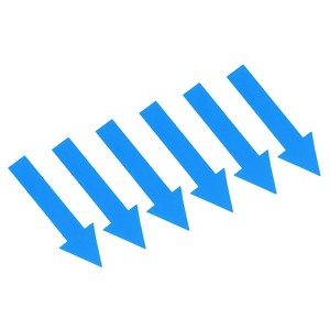 Unique Bargains Directional Sign PVC Adhesive Removable Small Arrow Sticker 4 Sheet - 1 of 4