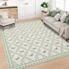 COZONY Farmhouse Floral Area Rug with Butterfly Print — Washable Low Non-Slip & Non-Shedding Soft Floor Mat for Living Room, Bedroom & Office - 4 of 4