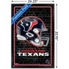 Trends International NFL Houston Texans - Neon Helmet 24 Framed Wall Poster Prints - 3 of 4