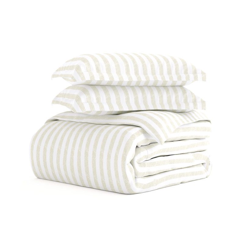 Stripe Pattern Premium Ultra Soft 3PC Duvet Cover & Shams Set, Easy Care - Becky Cameron (Shams Included), 4 of 12