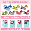 Joyfy 28 Packs Valentines Day Foam Airplanes With Cards  for School Class Exchange Toys Gifts Kid's Gift - 2 of 4
