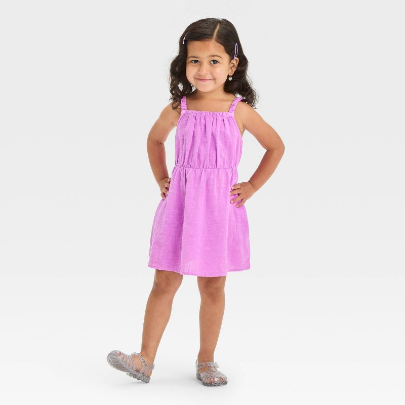 Toddler Girls' Gauze Dress - Cat & Jack™, 4 of 7