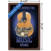 Trends International Music Speaks Framed Wall Poster Prints - 3 of 4