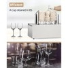 Electric Wine Glass Polisher with 5 Cotton Brushes and High-Power Heater, Stainless Steel, ideal for bars, kitchens, and restaurants - 3 of 4