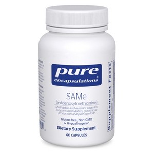 Pure Encapsulations SAMe S-Adenosylmethionine 180's - Supports Joint Health & Glutathione Production* - Gluten Free & Non-GMO - 60 Capsules - 1 of 4