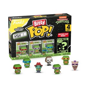 Funko Bitty POP! Teenage Mutant Ninja Turtles (TMNT) 4-Pack - Raphael, Donatello, Leonardo, and A Surprise Mystery Mini Figure - 1 of 4