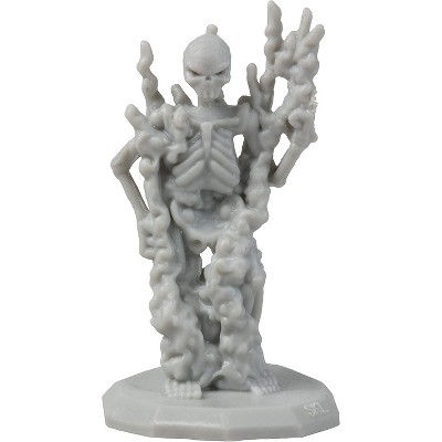 28 Gray Paintable Fantasy Mini Figures for RPG Games