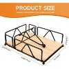 Wooden Base Napkin Holder with Salt & Pepper Shakers, Modern Metal Dispenser for Dining Table & Kitchen - 2 of 4