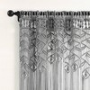 84"x40" Boho Macrame Leaf Cotton Window Curtain Panel - Lush Décor - 3 of 4