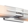 Possini Euro Design Midtown Modern Wall Lights Set of 2 Chrome Hardwire 4 1/2" 4-Light Fixture White Glass Shade for Bedroom Bathroom Living Room Home - 3 of 4