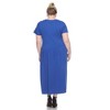 Plus Size Short Sleeves Maxi Dress - White Mark - 4 of 4