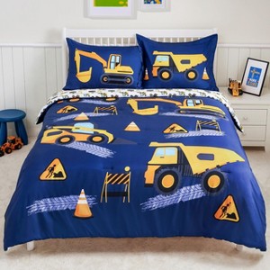 Kid Twin Comforter Set 5 Piece Bedding Set with Comforter Sheets Pillowcase Sham for Boys Girls Super Soft Microfiber Bed in a Bag - 1 of 4