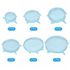 Unique Bargains Reusable Silicone Stretch Lids for Bowls and Food Covers 2 Sets - 3 of 4