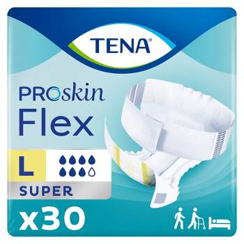 TENA ProSkin Flex Super Belted Incontinence Undergarment, Heavy Absorbency, Unisex Size 16, 30 Count, 30 Packs, 30 Total
