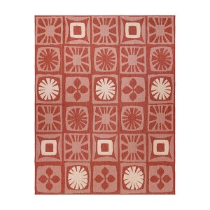 Reyn Spooner 9'x13' Kona Coast Oahu Flatweave Rug: Weather-Resistant, Geometric Pattern, Easy Clean - 1 of 4