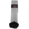 Memoi Clocking Cable Femme Over The Knee Warm Cotton Blend Socks Light Gray One Size - 4 of 4