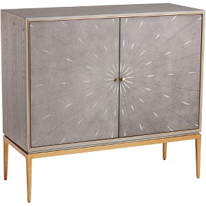 55 Downing Street Tate 39 1/2" Wide 2-Door Gray Wood Modern Accent Chest - 1 of 4