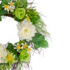 Northlight Mixed Floral Artificial Spring Wreath, 22-Inch - 4 of 4