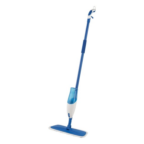 Spray Floor Mop with Reusable Microfiber Pads 360 Degree Handle