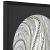 Dahlia Studios Silver and Gold Dot 31 1/2" Square Framed Wall Art - 3 of 4