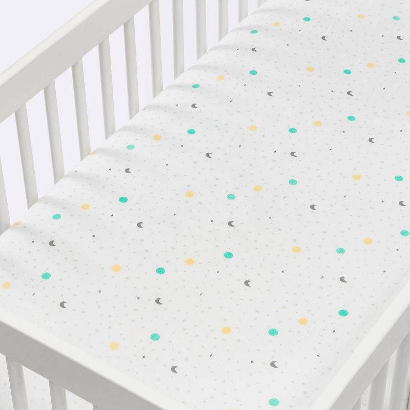 Fitted Crib Sheet Space - Cloud Island&#8482;, 3 of 6