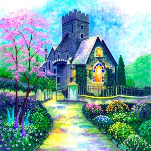 Sunsout Irish Church 500 pc Jigsaw Puzzle 47918 - 1 of 4