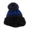 Grand Sierra Kids' Fleece Lined Chunky Marled Knit Winter Cuff Beanie - 2 of 4