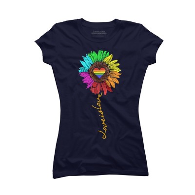 Adult Design By Humans Love Is Love Daisy Rainbow Pride By KangThien T-Shirt