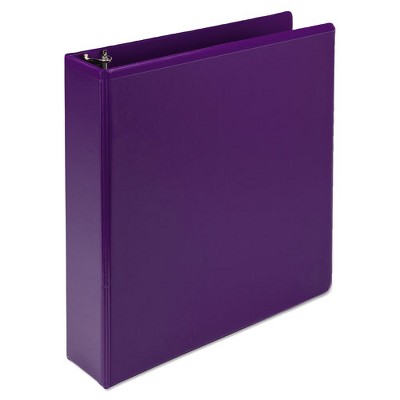 Samsill Earth’s Choice Plant-Based Durable Fashion View Binder, 3 Rings, 2" Capacity, 11 x 8.5, Purple, 2/Pack