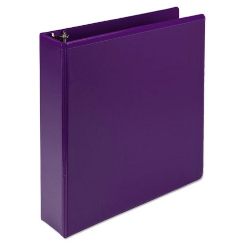 Samsill Earth’s Choice Plant-Based Durable Fashion View Binder, 3 Rings, 2" Capacity, 11 x 8.5, Purple, 2/Pack - image 1 of 4