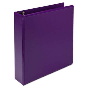 Samsill Earth’s Choice Plant-Based Durable Fashion View Binder, 3 Rings, 2" Capacity, 11 x 8.5, Purple, 2/Pack