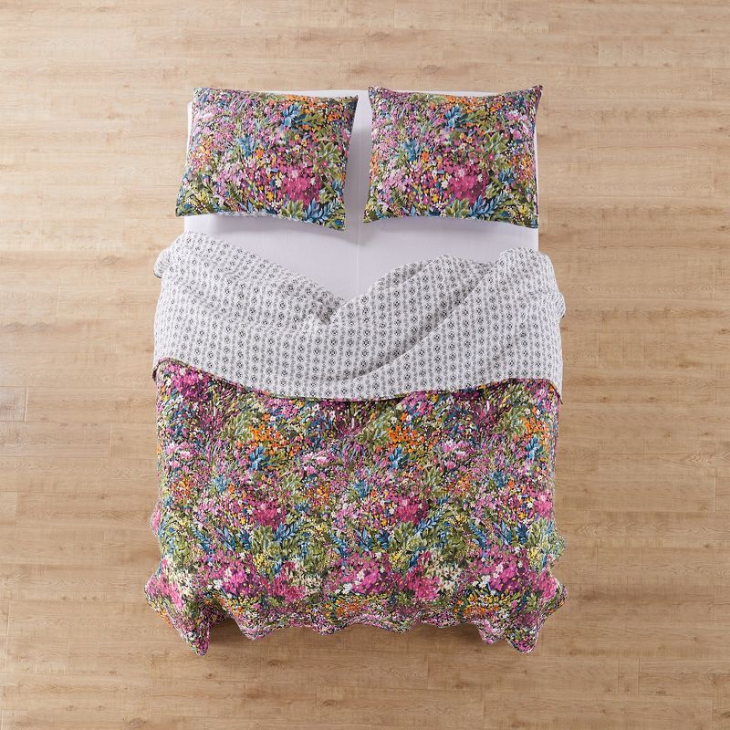 Basel Floral Quilt and Pillow Sham Set - Levtex Home, 5 of 7