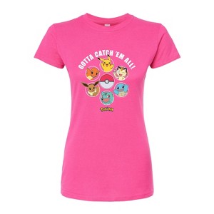 Women's - Pokémon - Gotta Catch em All Fitted Graphic T-Shirt - 1 of 3
