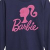 Boys' - Barbie - Barbie Logo Pink Glitter Long Sleeve Graphic T-Shirt - 2 of 4