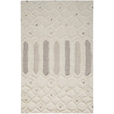 Anica Transitional Abstract Ivory/Taupe/Tan Area Rug