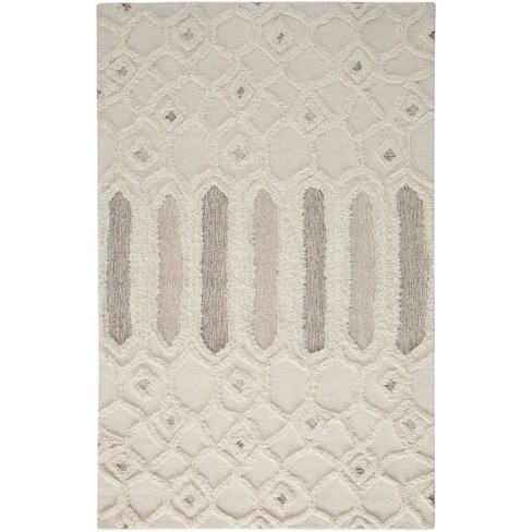 Anica Transitional Abstract Ivory/taupe/tan Area Rug : Target