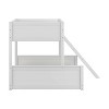 Twin Over Full Capri Wood Kids' Bunk Bed White - Hillsdale Furniture: Modern Loft, Built-In Guard Rails, Hardwood Frame - 4 of 4