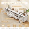 Tangkula Farmhouse TV Stand for TVs up to 80" Entertainment Center with 2 Drawers & 2 CabinetsWooden TV Cabinet - 4 of 4