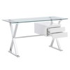 Modway Sector 56" Glass Top Glass Office Desk - 2 of 4