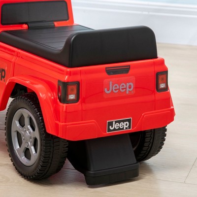 Red Toddler Ride-On Jeep with Engine Sounds and Storage
