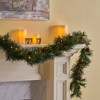 2 Pack LED Artificial Pine Garland, 9'x10" Christmas Garland With 20 Pine Cones, 50 LED Lights And 160 Tips, Holiday Pre-Decorated Christmas Garland - 3 of 4