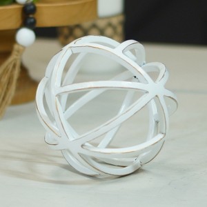VIP Metal 5.25 in. White Small Sphere - 1 of 2