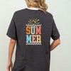 Simply Sage Market Summer Vibes Sun Colorful Front and Back Design Short Sleeve Tee - 2 of 4