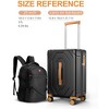 HONGGE Expandable 2-Piece Luggage Set with 100% PC Hardshell, TSA Lock & Spinner Wheels – Includes Carry-On Backpack - 3 of 4