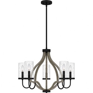 Quoizel Lighting Cornelia 5 - Light Chandelier in  Matte Black - 1 of 1