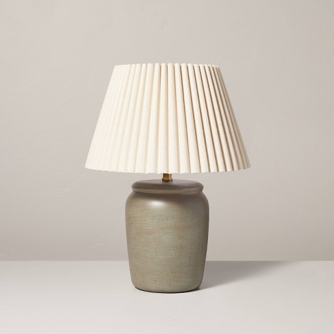 Visual Comfort Signature Hammett Table Lamp With Pleated Shade by