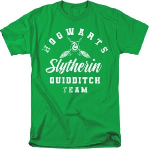 Harry Potter Slytherin Quidditch Adult T-Shirt Kelly Green - 1 of 4