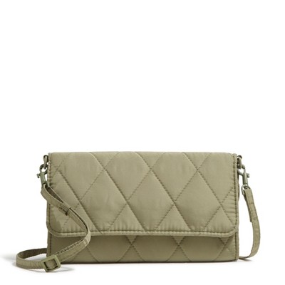 Vera Bradley Women's Outlet Ultralight Wallet Crossbody Bag